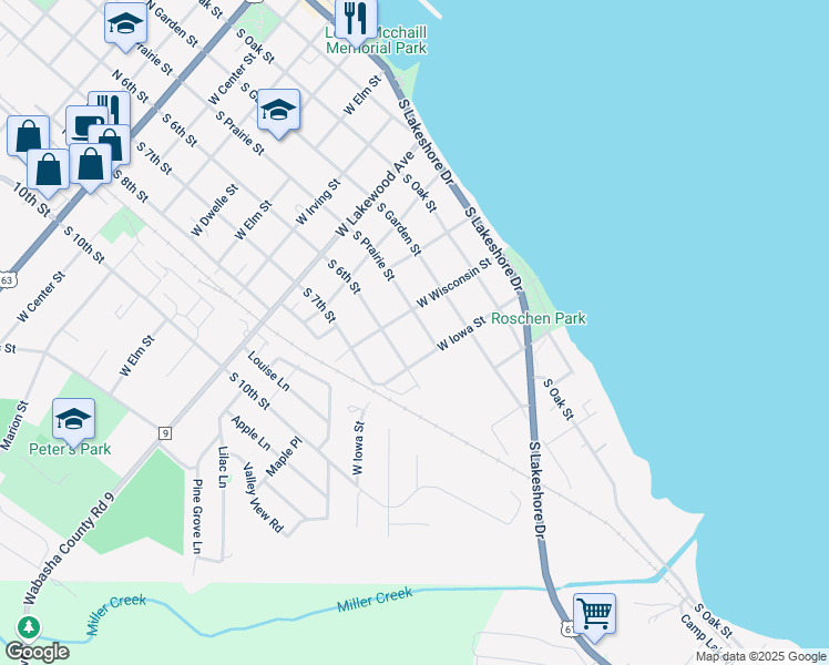map of restaurants, bars, coffee shops, grocery stores, and more near 1011 South 6th Street in Lake City