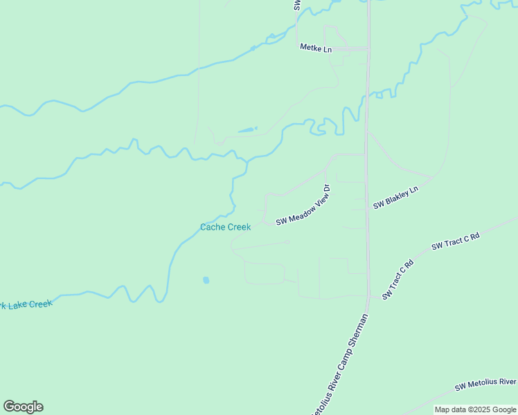 map of restaurants, bars, coffee shops, grocery stores, and more near 26276 Southwest Metolius Meadows Drive in Camp Sherman