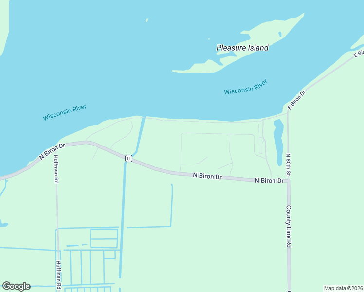 map of restaurants, bars, coffee shops, grocery stores, and more near 2711 North Biron Drive in Wisconsin Rapids