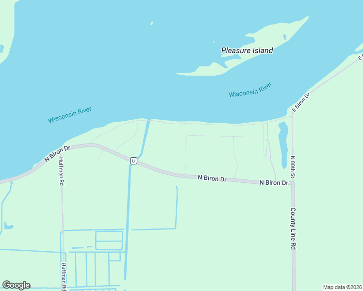 map of restaurants, bars, coffee shops, grocery stores, and more near 2711 North Biron Drive in Wisconsin Rapids