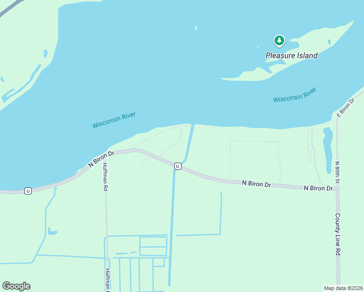 map of restaurants, bars, coffee shops, grocery stores, and more near 2713 North Biron Drive in Wisconsin Rapids
