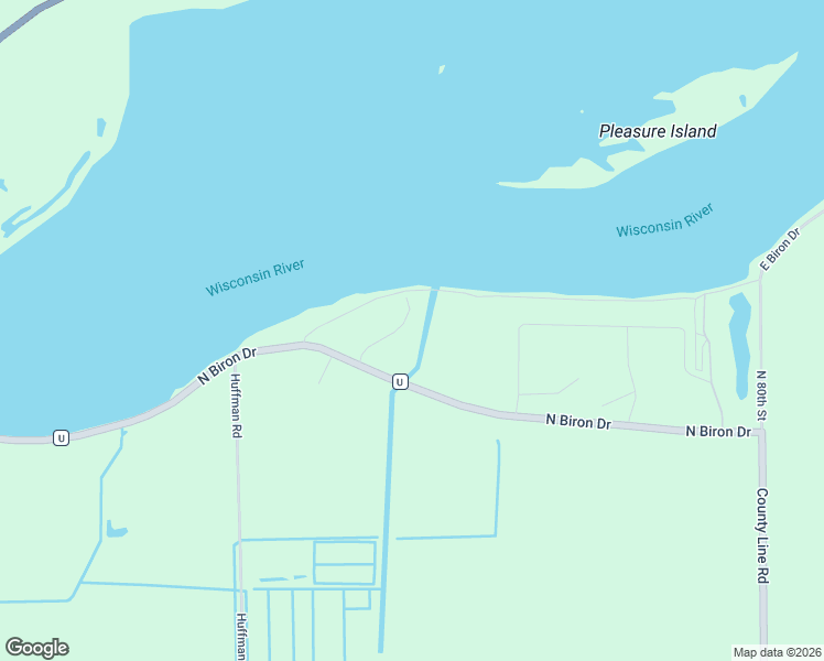 map of restaurants, bars, coffee shops, grocery stores, and more near 2711 North Biron Drive in Wisconsin Rapids