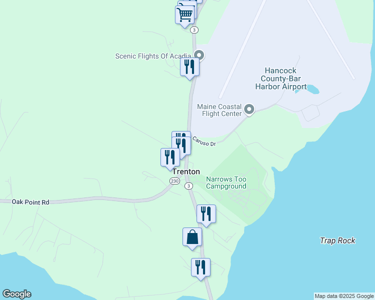 map of restaurants, bars, coffee shops, grocery stores, and more near 27 Harding Way in Trenton