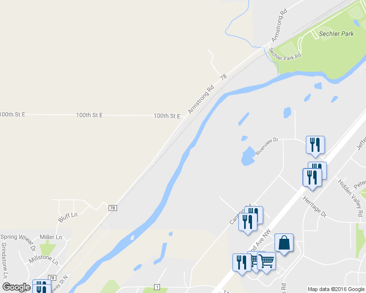 map of restaurants, bars, coffee shops, grocery stores, and more near 1700 Dundas Boulevard in Dundas