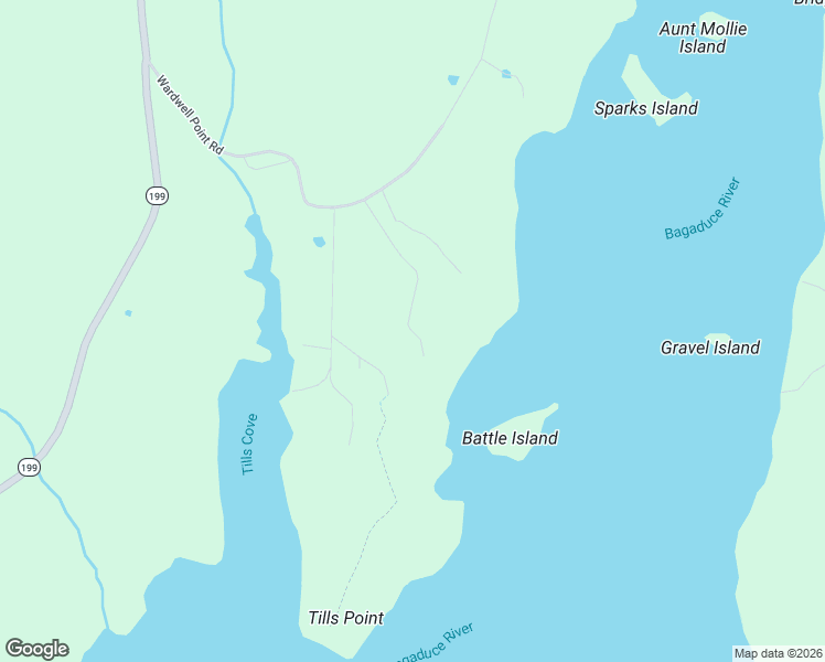 map of restaurants, bars, coffee shops, grocery stores, and more near 17 Dales Lane in Penobscot