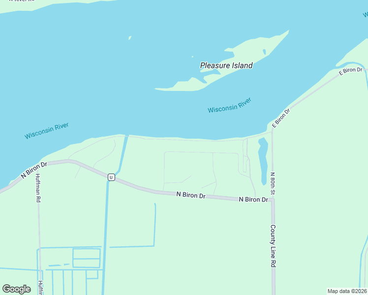 map of restaurants, bars, coffee shops, grocery stores, and more near North Biron Drive in Wisconsin Rapids