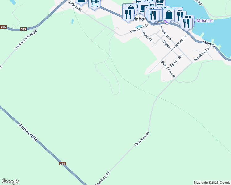 map of restaurants, bars, coffee shops, grocery stores, and more near 217 Hawthorn Road in Mahone Bay