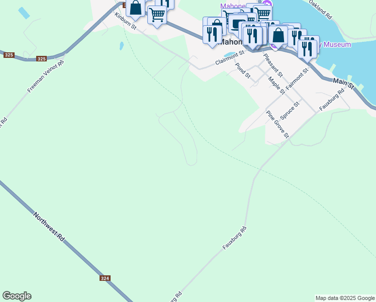 map of restaurants, bars, coffee shops, grocery stores, and more near 217 Hawthorn Road in Mahone Bay