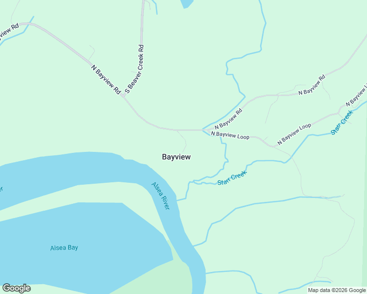 map of restaurants, bars, coffee shops, grocery stores, and more near North Sheppard Point Road in Waldport