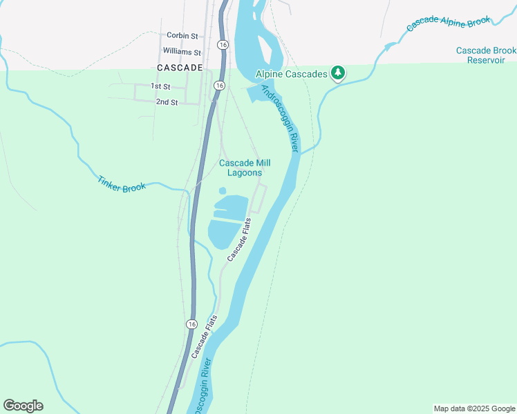 map of restaurants, bars, coffee shops, grocery stores, and more near 3 River Street in Gorham