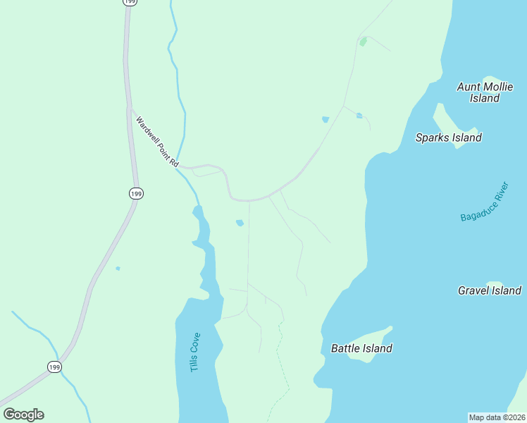 map of restaurants, bars, coffee shops, grocery stores, and more near 17 Dales Lane in Penobscot