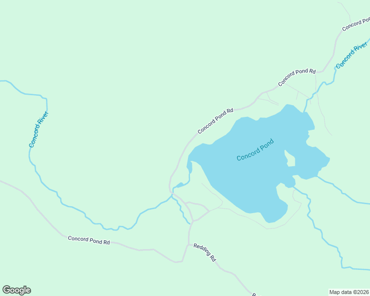 map of restaurants, bars, coffee shops, grocery stores, and more near Concord Pond Road in Woodstock