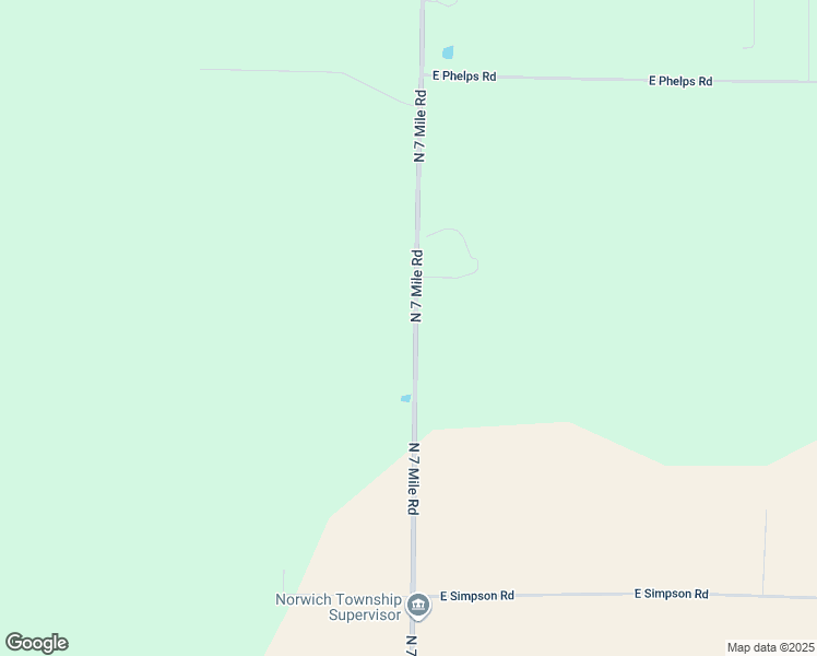 map of restaurants, bars, coffee shops, grocery stores, and more near 7485-7837 North 7 Mile Road in Lake City