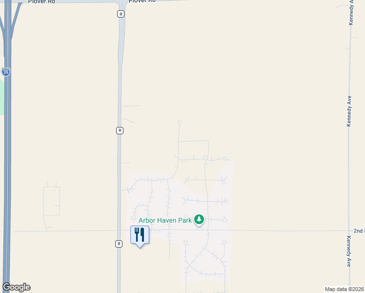 map of restaurants, bars, coffee shops, grocery stores, and more near 860 Torrey Pines Way in Plover