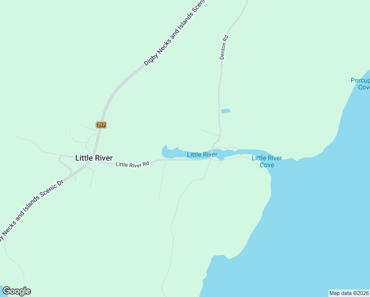 map of restaurants, bars, coffee shops, grocery stores, and more near 5107 Nova Scotia 217 in Little River