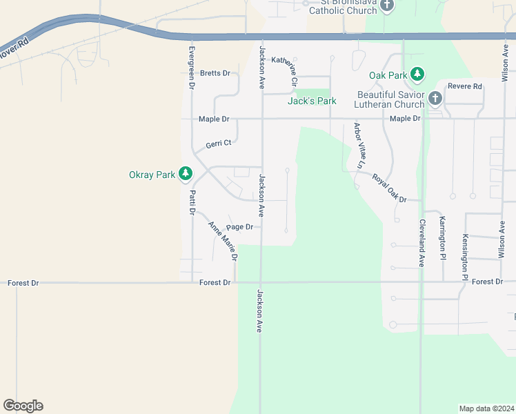 map of restaurants, bars, coffee shops, grocery stores, and more near 3501 Jackson Avenue in Plover