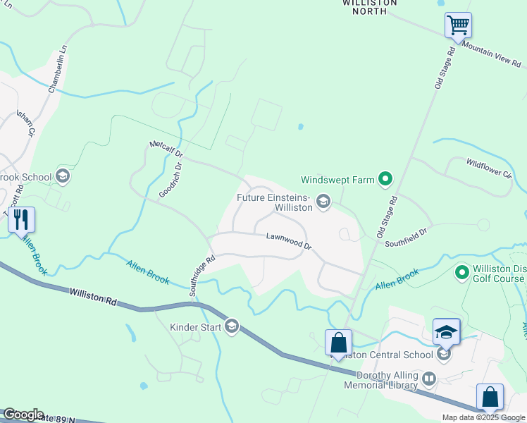 map of restaurants, bars, coffee shops, grocery stores, and more near 73 Harte Circle in Williston
