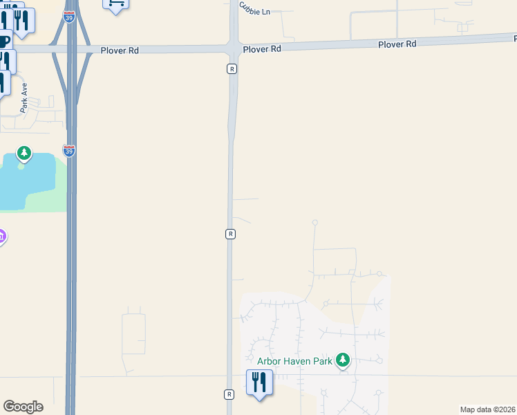 map of restaurants, bars, coffee shops, grocery stores, and more near 935 Clearview Court in Plover