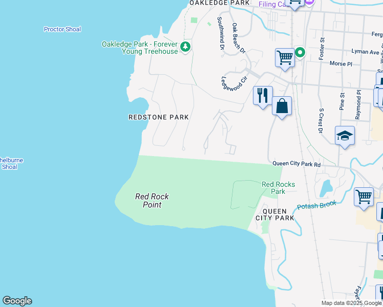 map of restaurants, bars, coffee shops, grocery stores, and more near 144 Dunder Rd in Burlington