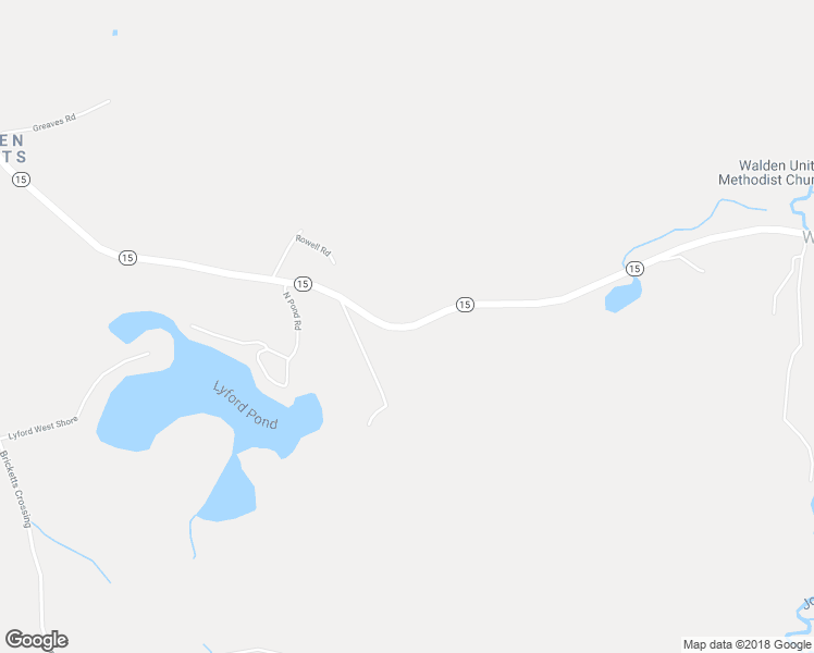 map of restaurants, bars, coffee shops, grocery stores, and more near Hwy 15 in Walden