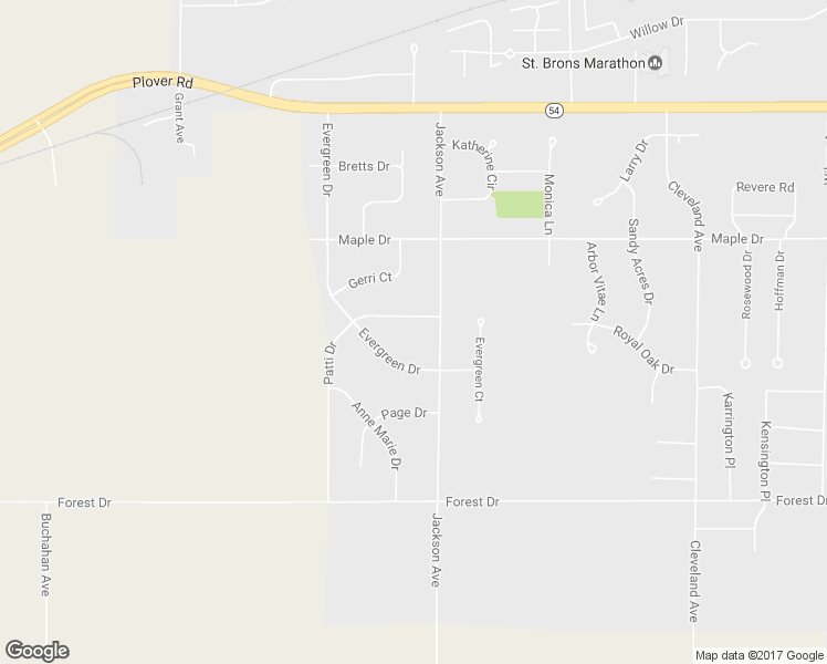 map of restaurants, bars, coffee shops, grocery stores, and more near 3310 Patti Drive in Plover