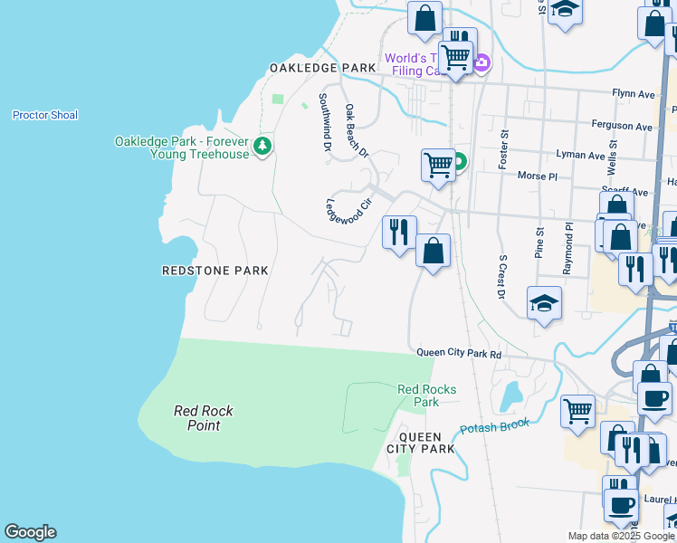 map of restaurants, bars, coffee shops, grocery stores, and more near 181 Austin Drive in Burlington