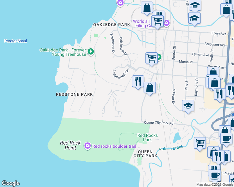 map of restaurants, bars, coffee shops, grocery stores, and more near 181 Austin Drive in Burlington
