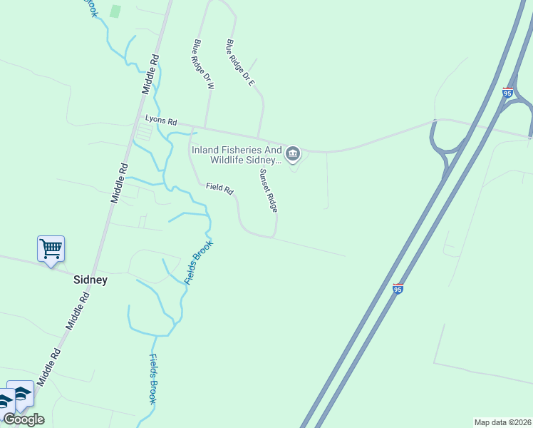 map of restaurants, bars, coffee shops, grocery stores, and more near 5 Johns Way in Sidney