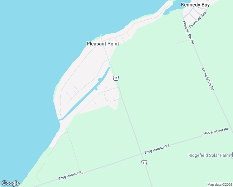 map of restaurants, bars, coffee shops, grocery stores, and more near 209 Pleasant Point Road in Kawartha Lakes
