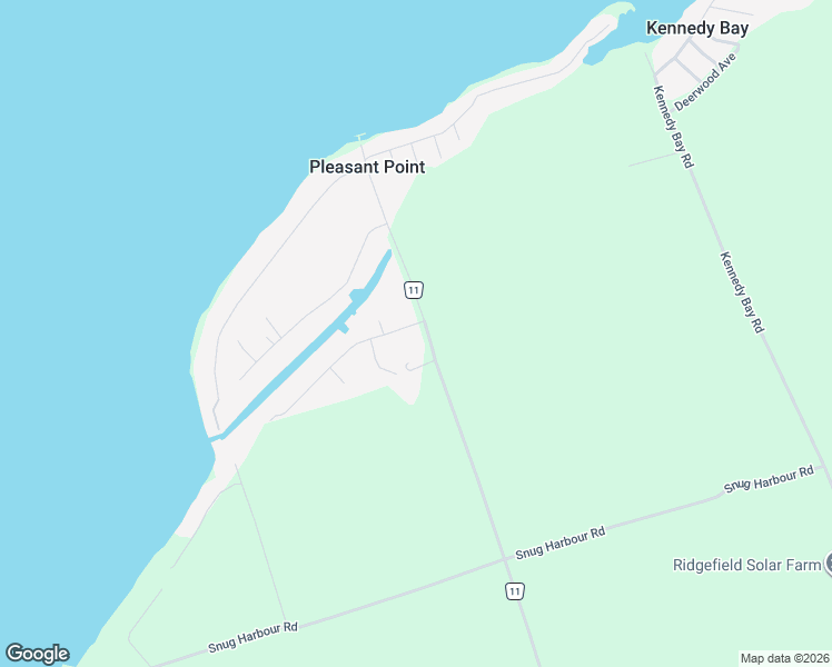 map of restaurants, bars, coffee shops, grocery stores, and more near 209 Pleasant Point Road in Kawartha Lakes