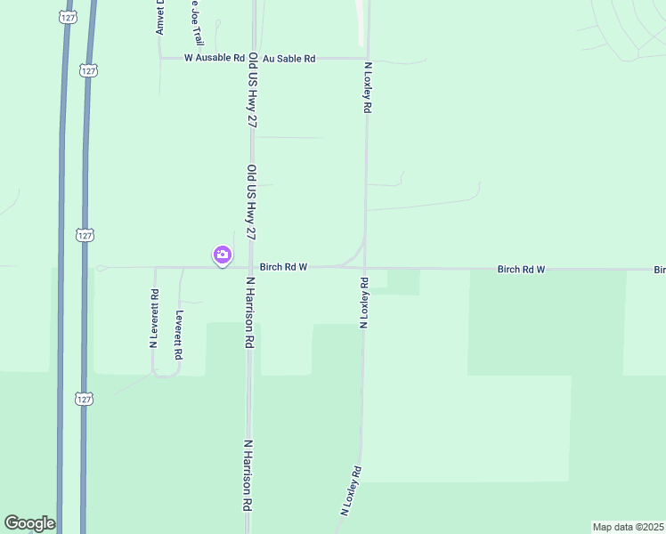 map of restaurants, bars, coffee shops, grocery stores, and more near North Loxley Road in Roscommon