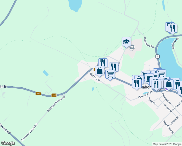map of restaurants, bars, coffee shops, grocery stores, and more near 11 Kinburn Street in Mahone Bay