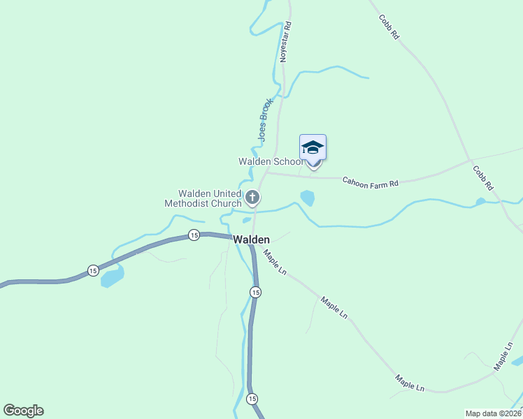 map of restaurants, bars, coffee shops, grocery stores, and more near 106 Noyestar Road in Walden