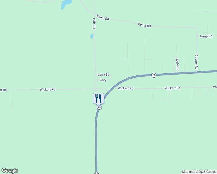 map of restaurants, bars, coffee shops, grocery stores, and more near 6971 Gary in Hale