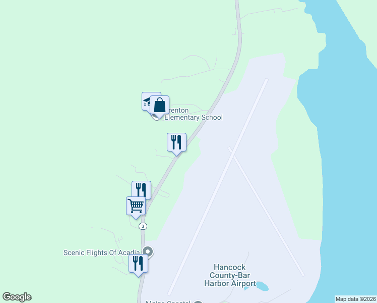 map of restaurants, bars, coffee shops, grocery stores, and more near 936 Bar Harbor Road in Trenton