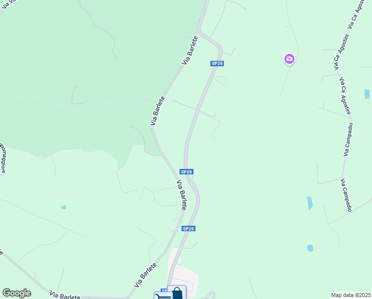 map of restaurants, bars, coffee shops, grocery stores, and more near Strada Provinciale 27 in Città Metropolitana di Bologna