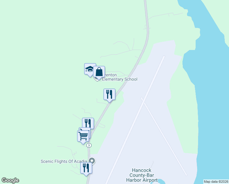 map of restaurants, bars, coffee shops, grocery stores, and more near 925 Bar Harbor Road in Trenton