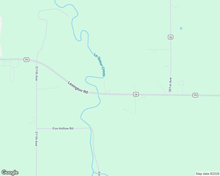 map of restaurants, bars, coffee shops, grocery stores, and more near 30536 Lexington Road in Le Sueur