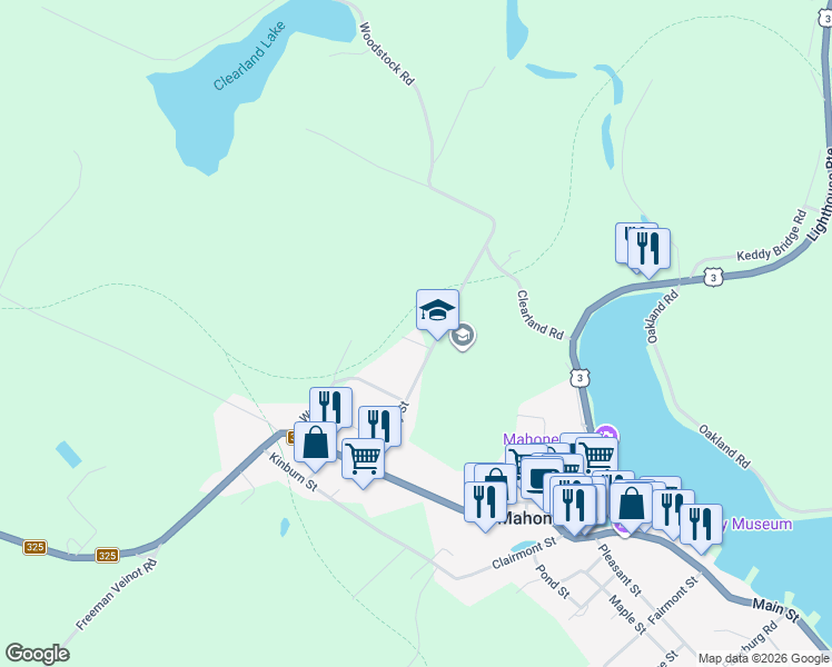 map of restaurants, bars, coffee shops, grocery stores, and more near 2 Garden Lane in Mahone Bay