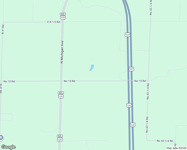 map of restaurants, bars, coffee shops, grocery stores, and more near 8765 East 10 Road in Manton