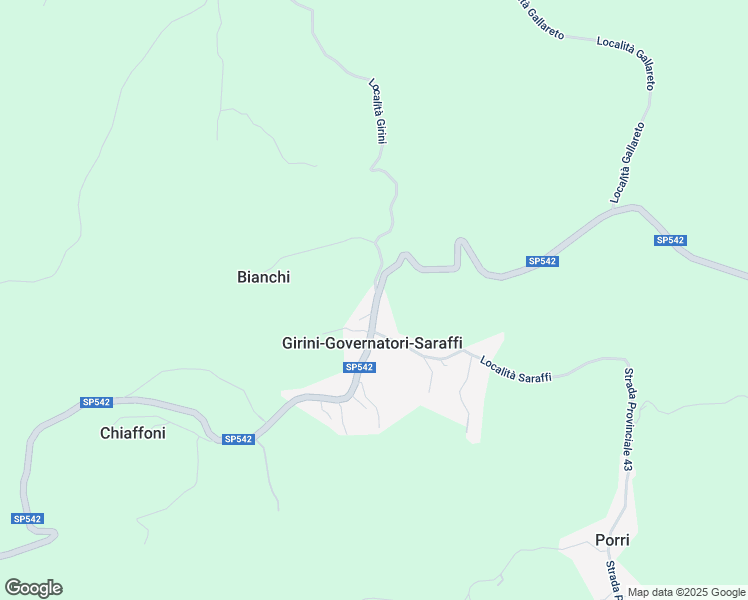 map of restaurants, bars, coffee shops, grocery stores, and more near 3 SP542 in Girini-governatori-Saraffi