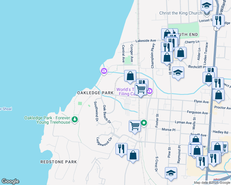 map of restaurants, bars, coffee shops, grocery stores, and more near 2 Flynn Avenue in Burlington