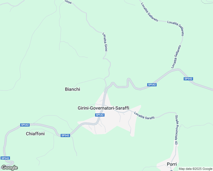 map of restaurants, bars, coffee shops, grocery stores, and more near 3 SP542 in Girini-governatori-Saraffi