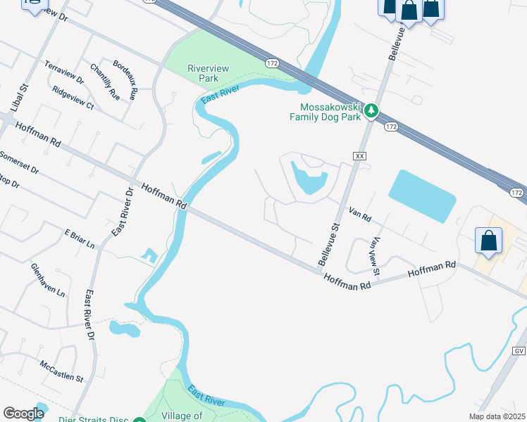 map of restaurants, bars, coffee shops, grocery stores, and more near 1356 Crystal Cove Trail in Bellevue