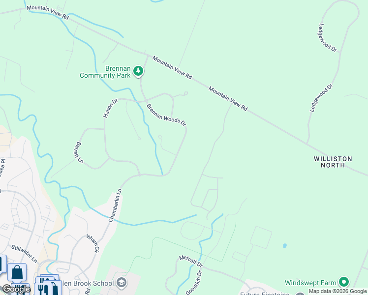 map of restaurants, bars, coffee shops, grocery stores, and more near 481 Brennan Woods Drive in Williston