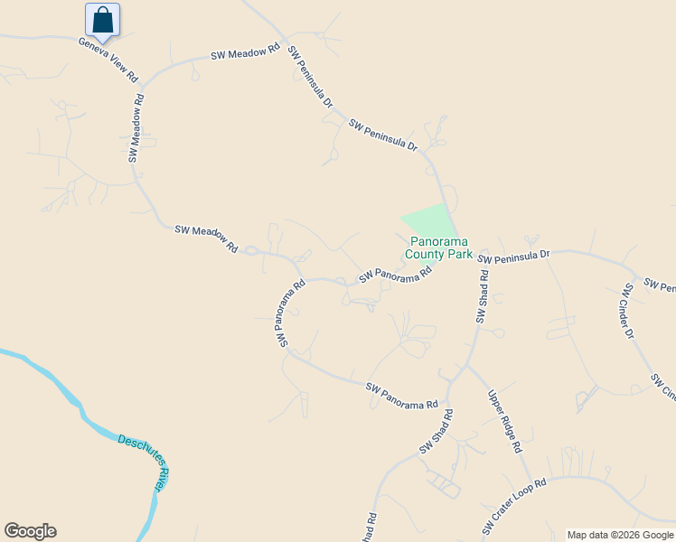 map of restaurants, bars, coffee shops, grocery stores, and more near 8818 Southwest Panorama Road in Terrebonne