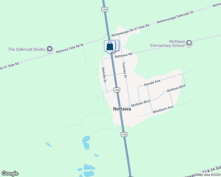 map of restaurants, bars, coffee shops, grocery stores, and more near 2 Buist Street in Clearview