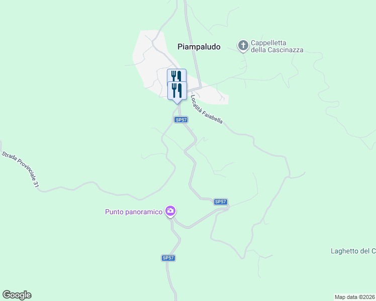 map of restaurants, bars, coffee shops, grocery stores, and more near 8 SP57 in Provincia di Savona