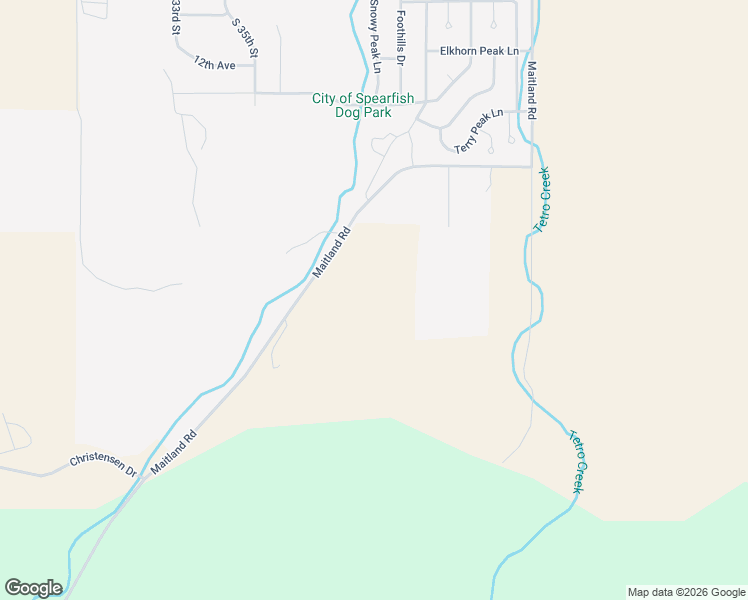 map of restaurants, bars, coffee shops, grocery stores, and more near 1561 Maitland Road in Spearfish
