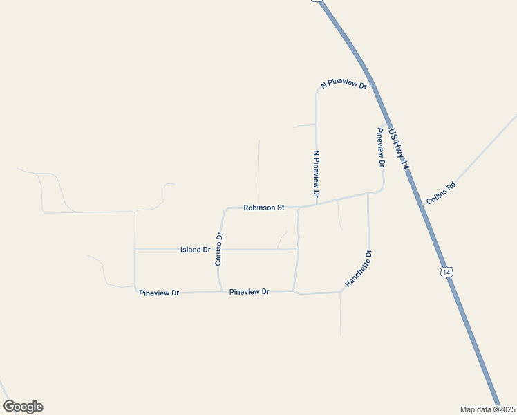 map of restaurants, bars, coffee shops, grocery stores, and more near 21 Robinson Street in Gillette